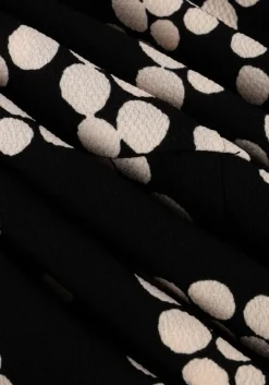 SUMMUM e midi jurk dress irregular dots hammered zwart Online