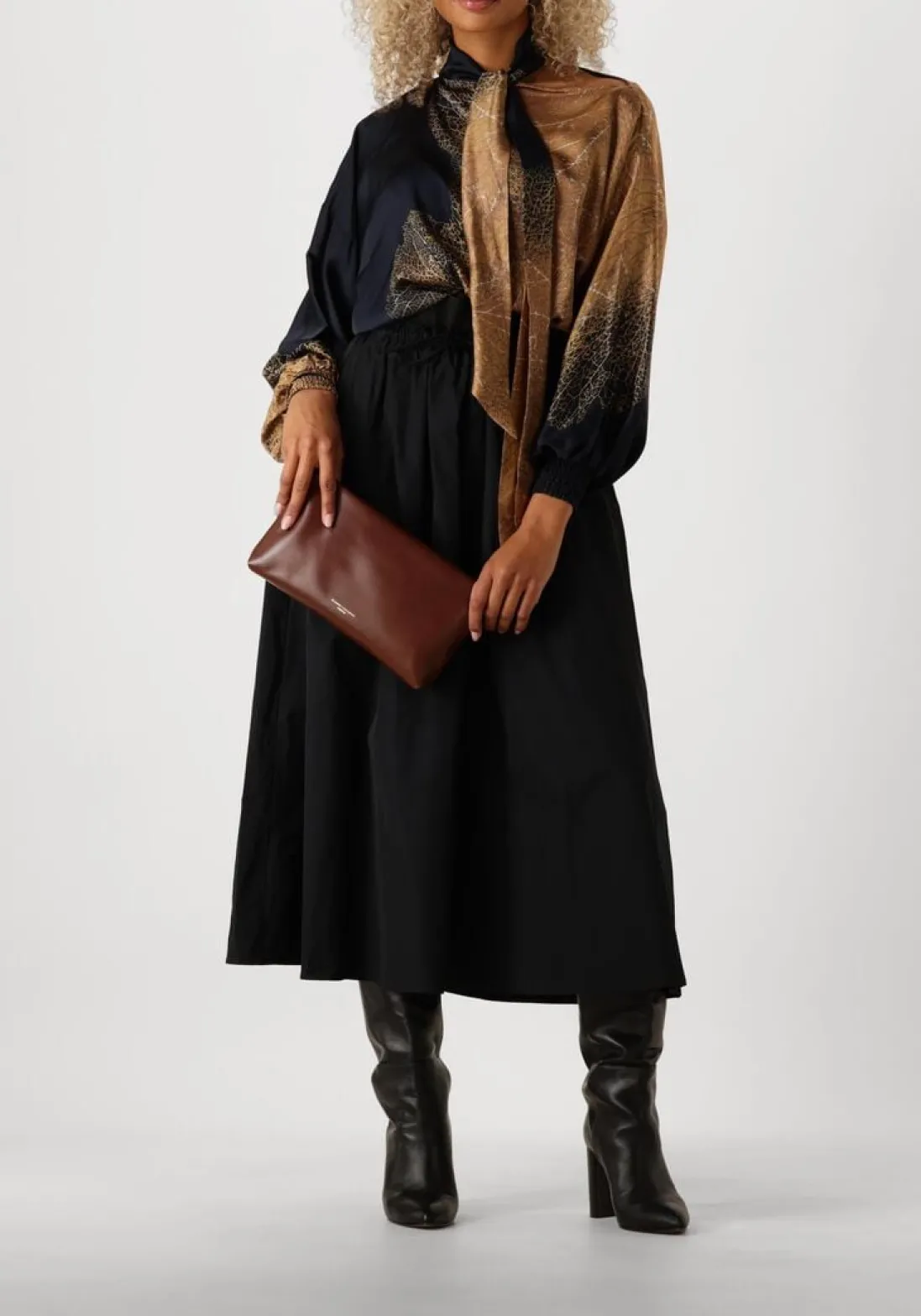 SUMMUM e midirok skirt taft zwart Discount