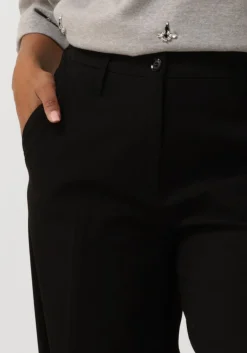 SUMMUM e pantalon trousers viscose blend stretch zwart Outlet