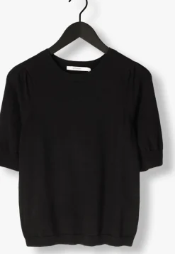 SUMMUM e top short sleeve sweater zwart New