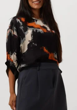 SUMMUM e top top painted print zwart Sale