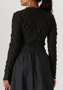 SUMMUM e tops & t-shirts top spider mesh zwart Hot