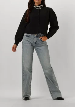 SUMMUM e vest knitted cardigan leopard jacquard knit zwart Best