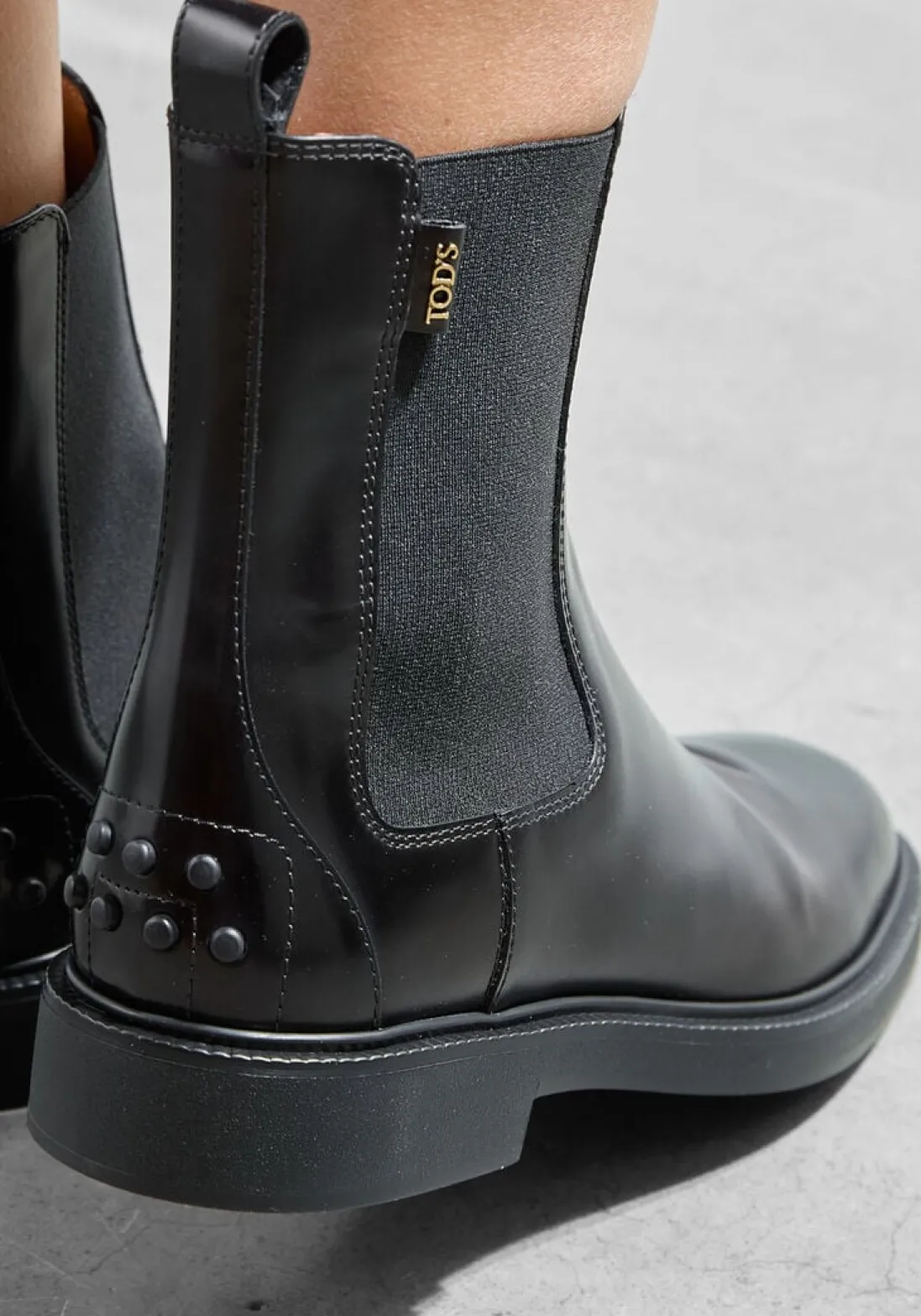 TOD'S e chelsea boots xxw20l0iq40 zwart Outlet
