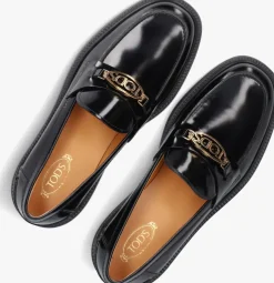 TOD'S e loafers led logo loafer zwart