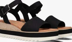 TOMS e sandalen diana zwart Clearance