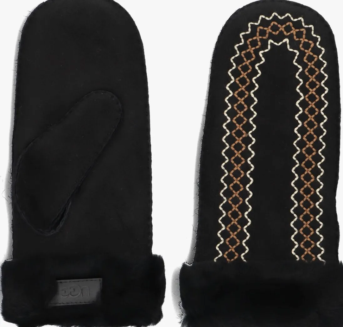 UGG e handschoenen atherson embroidered mitten zwart New