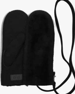 UGG e handschoenen exposed sheepskin mitten zwart