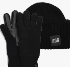 UGG e handschoenen knit beanie and glove set zwart Online