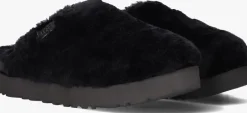 UGG e pantoffels w fuzz sugar slide zwart Discount