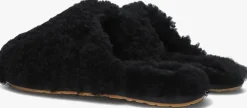 UGG e pantoffels w maxi curly slide zwart