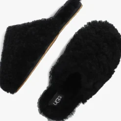 UGG e pantoffels w maxi curly slide zwart