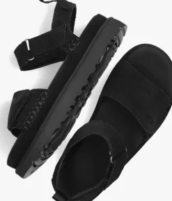 UGG e platte sandalen w goldenstar zwart Outlet
