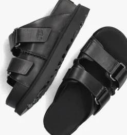 UGG e slippers goldenstar hi slide zwart Outlet