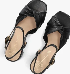 UNISA e sandalen met hak medway zwart
