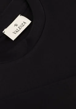 VALENZA e t-shirt 1026 interlock supima oversized t shirt zwart New