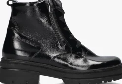 WALDLAUFER e veterboots lak h rits booty zwart New