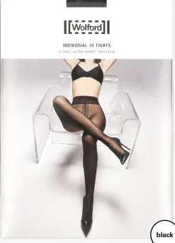 WOLFORD e panty's individual 10 tights zwart New