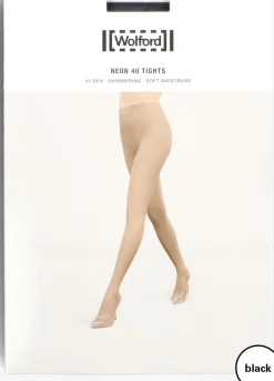 WOLFORD e panty's neon 40 tights zwart Hot