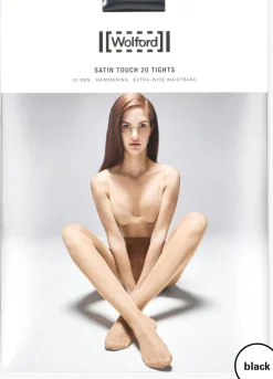 WOLFORD e panty's satin touch 20 tights zwart Best